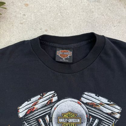 Harley-Davidson V-Twin Engine Flames Tee