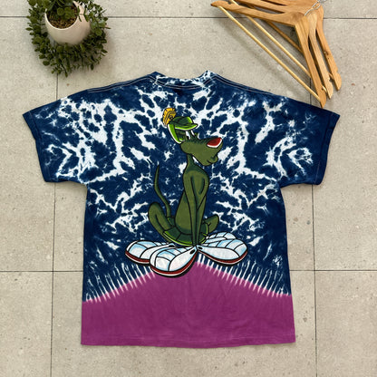 Marvin the Martian Tie Dye T-Shirt Size XL Double Sided 1998