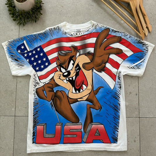 Tazmania American Flag Tee x Warner Bros x Wild Oats