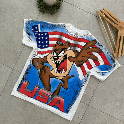 Tazmania American Flag Tee x Warner Bros x Wild Oats